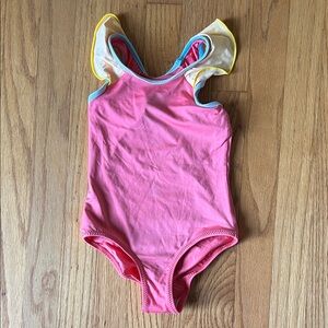 Patagonia Kids Swim One Piece - Pink and Yellow